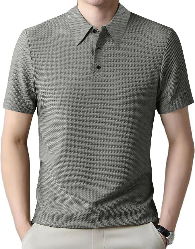 Herren Polo-Shirt mit strukturierter Textur WW