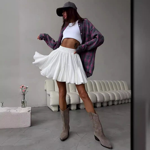 Damen Volantrock mit elastischem Bund und luftiger Silhouette WW