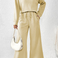 Damen gemütliches Lounge-Set mit strukturiertem Muster WW