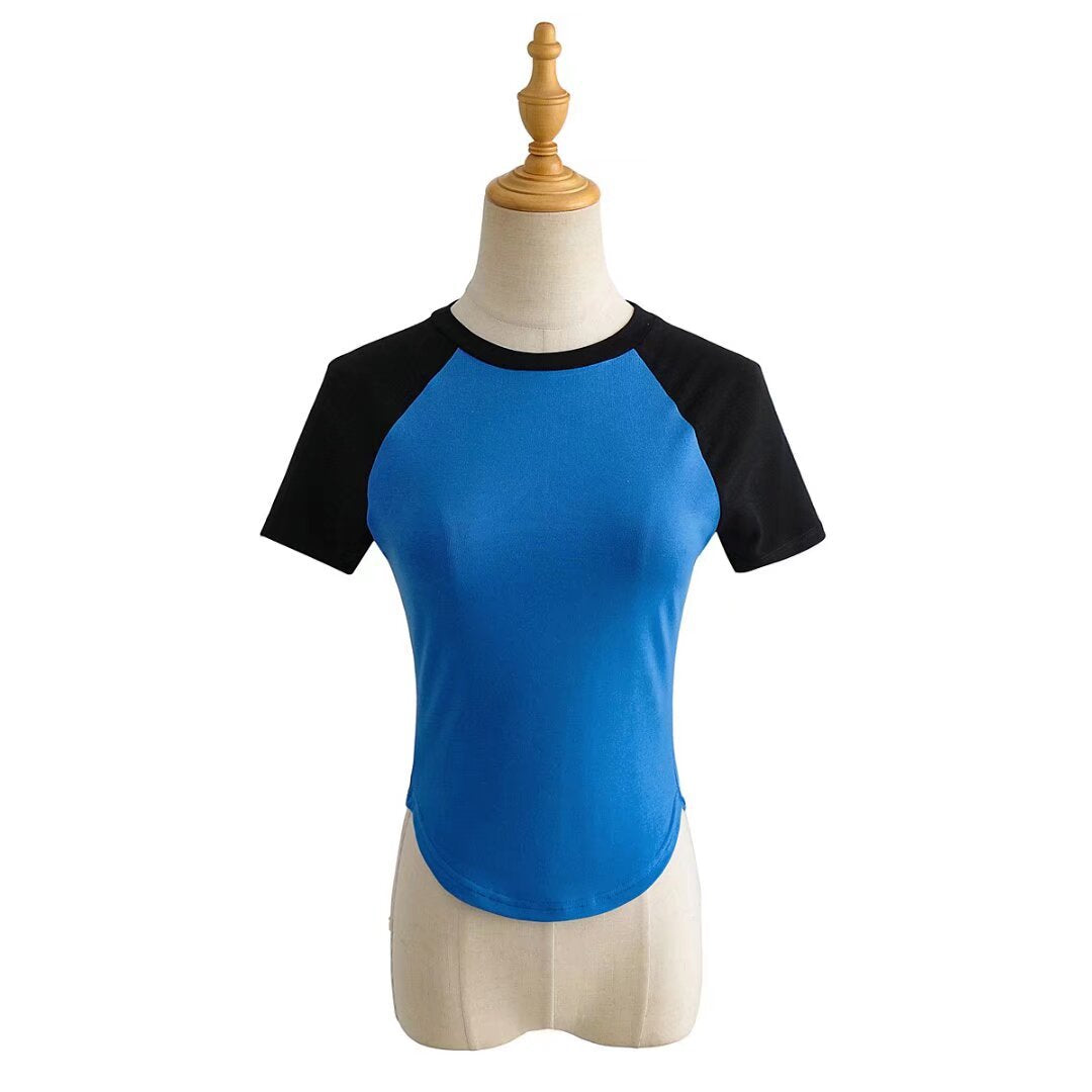 Damen Raglan-T-Shirt mit farblich abgesetzten Ärmeln und hochwertigem Komfortstoff WW