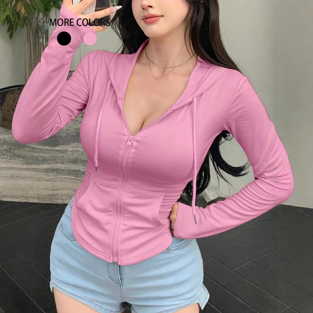 Damen Sportliche Zip-Jacke WW