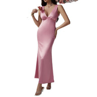 Damen Elegantes Etuikleid mit V-Ausschnitt und figurausgleichendem Schnitt WW