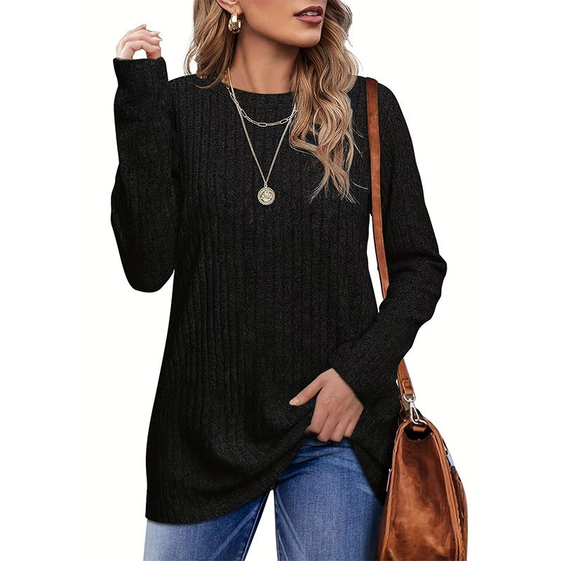 Damen Strickpullover mit strukturierter Oberfläche und lockerem Schnitt WW