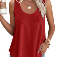 WW | Rundhalsausschnitt Locker Ärmellos Tanktop