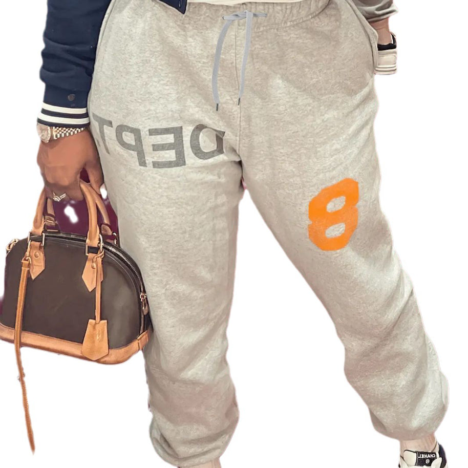 Damen Bequeme Sportpants mit moderner Grafik und elastischem Bund WW