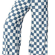 Damen Karierte Palazzo-Hose mit elastischem Bund und praktischen Seitentaschen WW