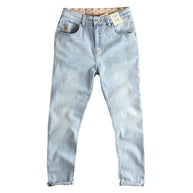 Damen Slim-Fit Jeans mit hohem Bund und Vintage-Effekt WW