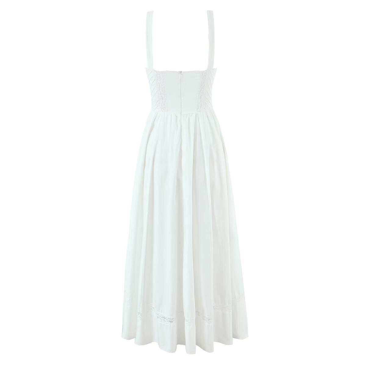 Damen Sommerliches Midi-Kleid mit feinen Spitzendetails WW