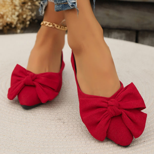 Damen Ballerina-Schuhe mit elegantem Schleifendetail und rutschfester Sohle WW