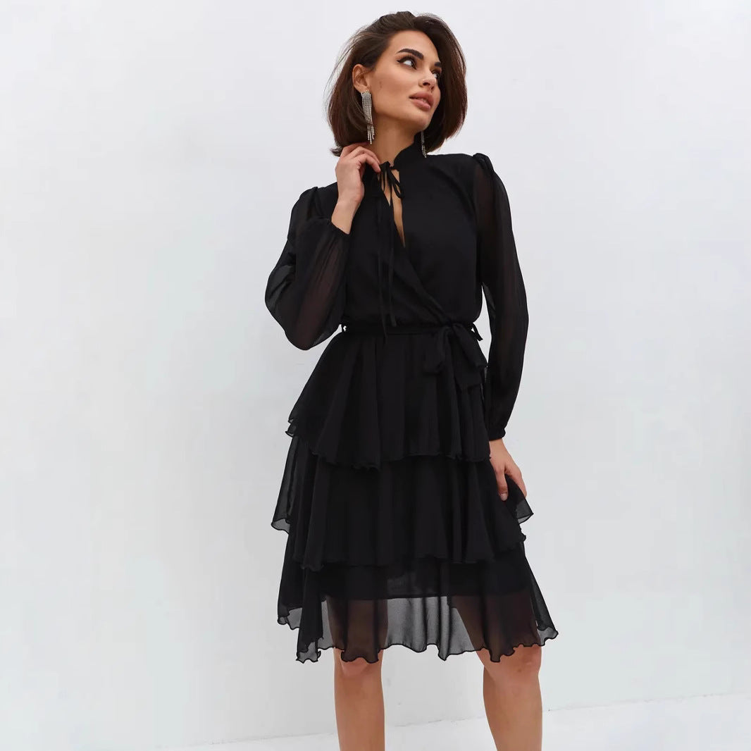 Damen Rüschenkleid WW