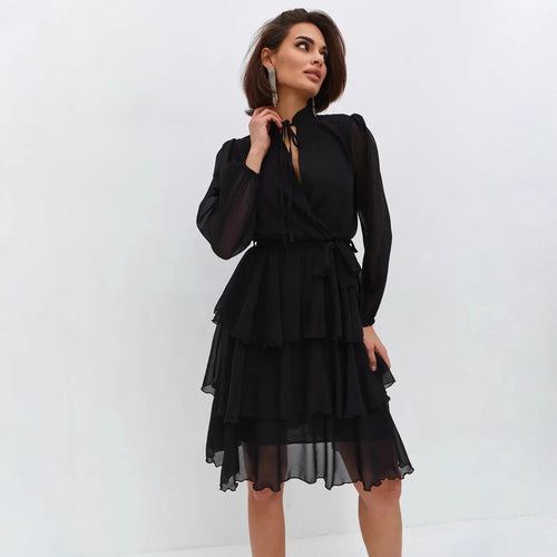 Damen Rüschenkleid WW