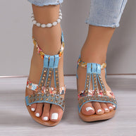 WW | Sandalen mit Offener Zehe und Strass