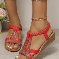 WW | Sandalen mit Offener Zehe und Strass