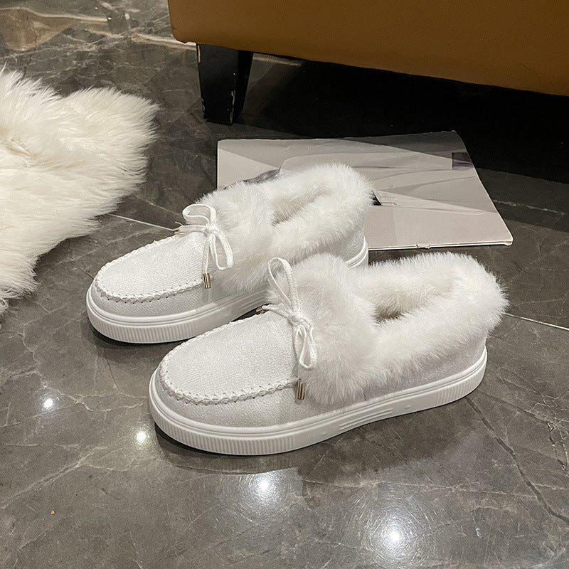 Damen Bequeme Hausschuhe mit flauschigem Innenfutter und modischem Schnitt WW
