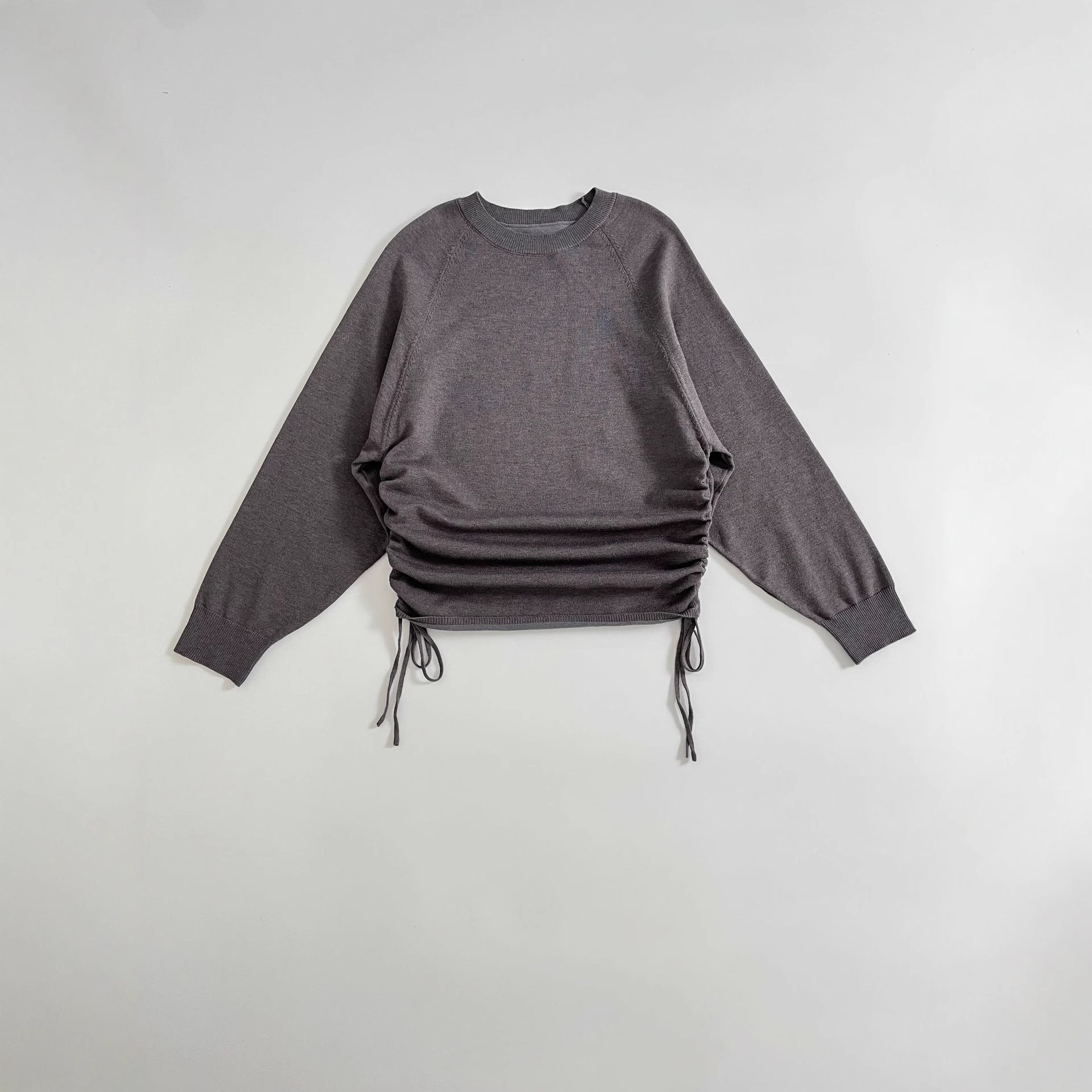 Damen Sportlicher Pullover mit seitlichen Schnürungen WW