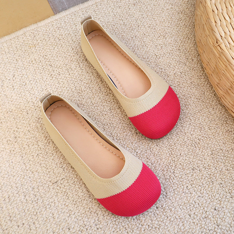 Damen atmungsaktive Ballerinas mit flexiblem Obermaterial WW