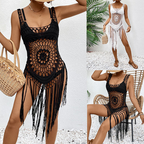 Damen Boho-Strandkleid aus Makramee W&W Mode