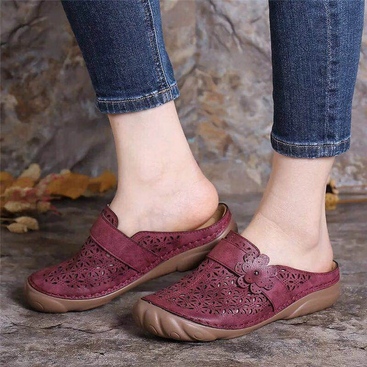 W&W Mode | Damen Clogs Aus Leder Weite Passform Leicht