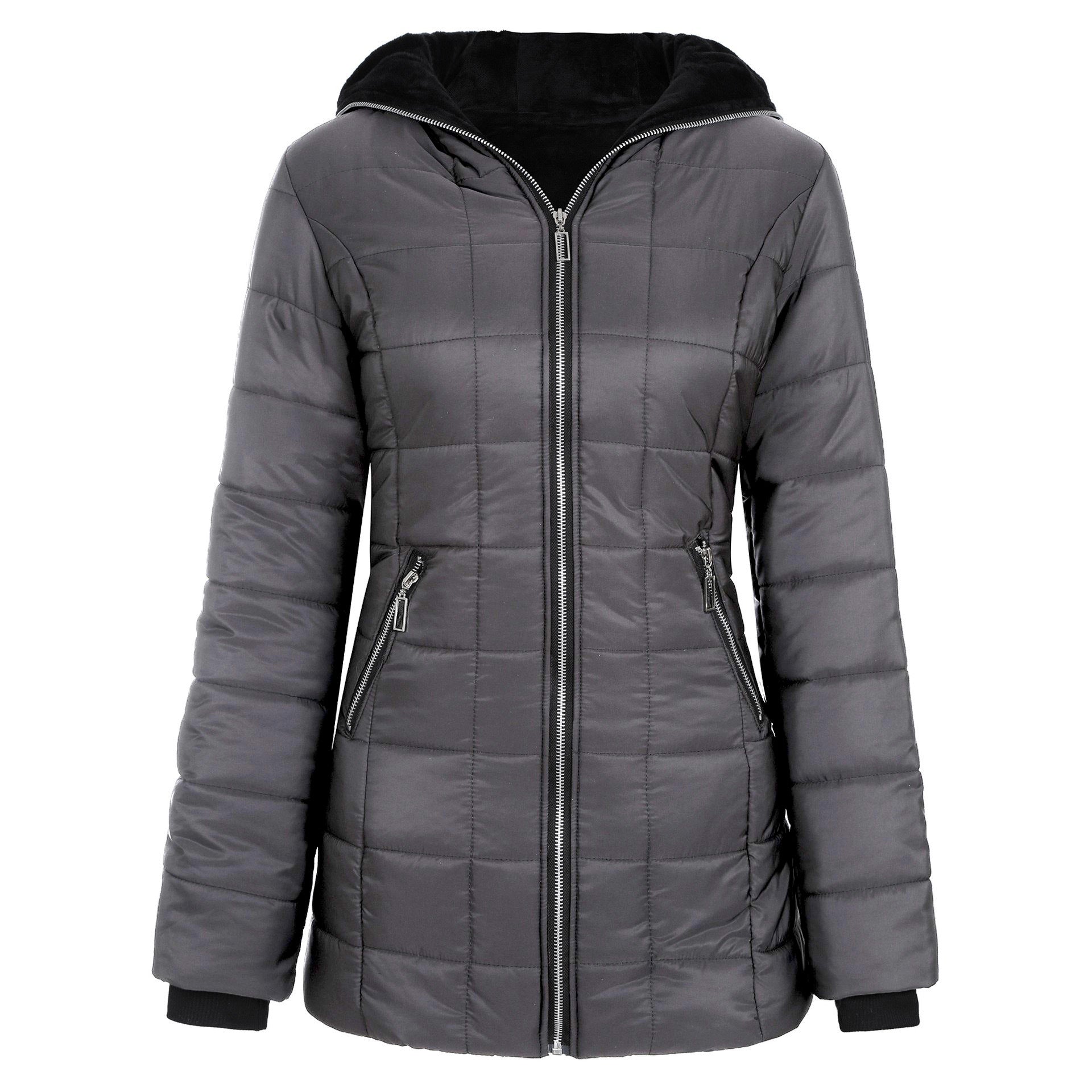 Damen Sportliche Funktionsjacke mit Kapuze und isolierendem Futter WW