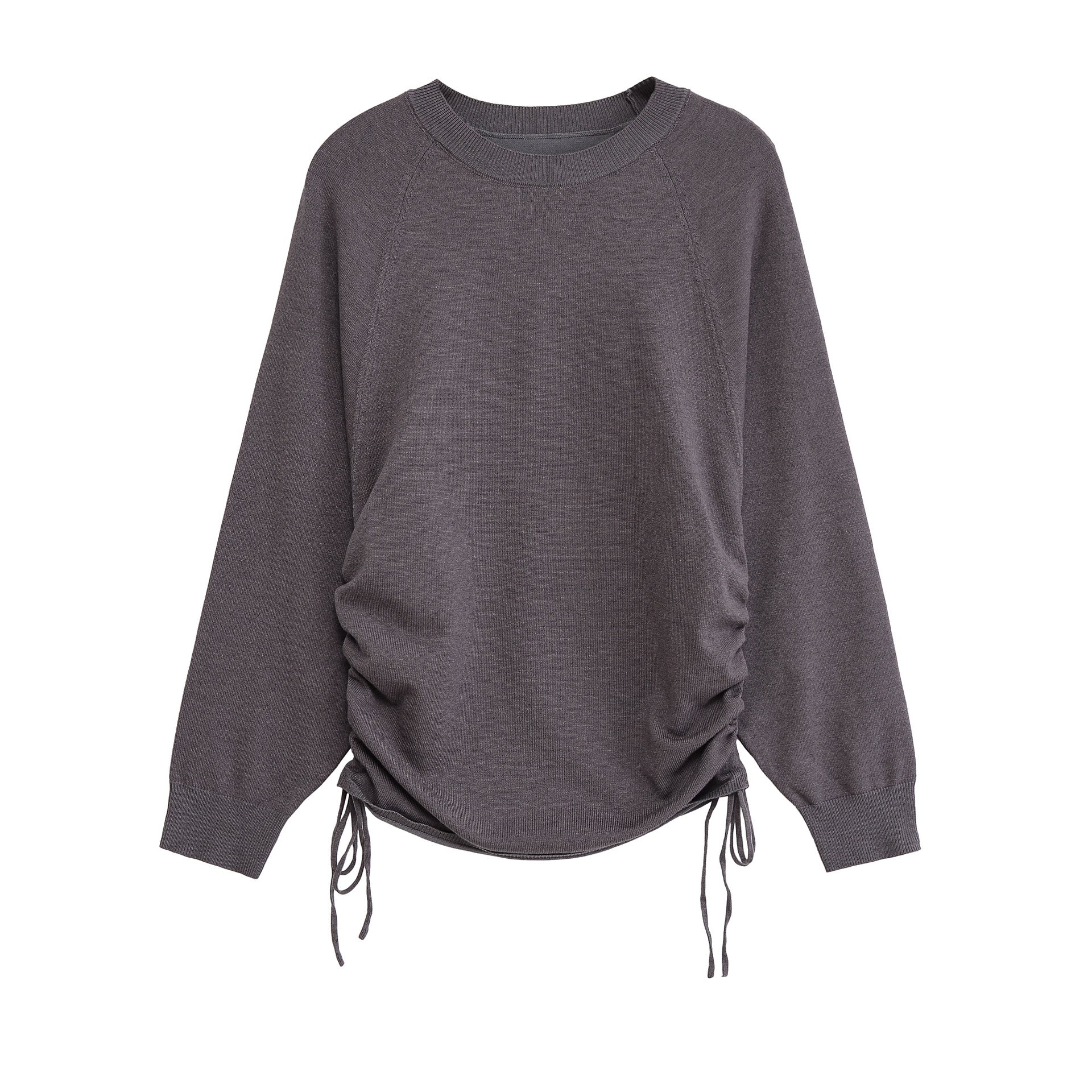 Damen Sportlicher Pullover mit seitlichen Schnürungen WW