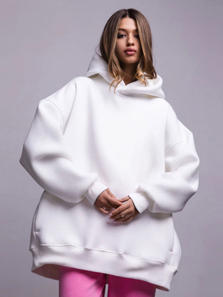 Damen bequemer Oversized Hoodie WW