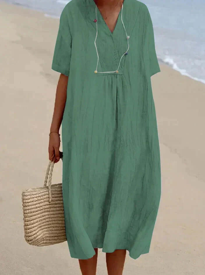 WW | Sommerkleid aus Baumwolle und Leinen