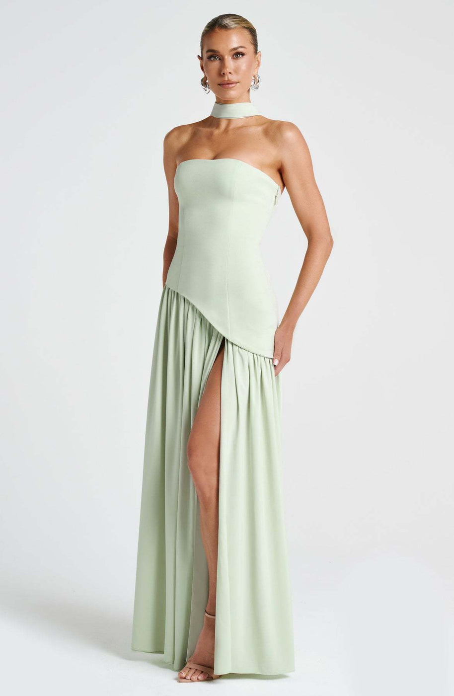 Damen Abendkleid mit asymmetrischem Schnitt WW