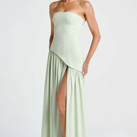 Damen Abendkleid mit asymmetrischem Schnitt WW