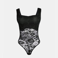 Damen Spitzen-Bodysuit mit floralem Design und konturierendem Schnitt WW