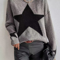 Damen Pullover mit Sternenmotiv WW