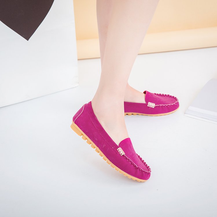 Damen Mokassins mit luxuriösen Dekorelementen und rutschfester Sohle W&W Mode