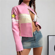 Damen Sportliche Kurzjacke mit detailreichen Applikationen WW