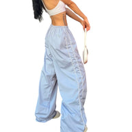 Damen Sportliche Hose mit weitem Schnitt und elastischem Bund WW