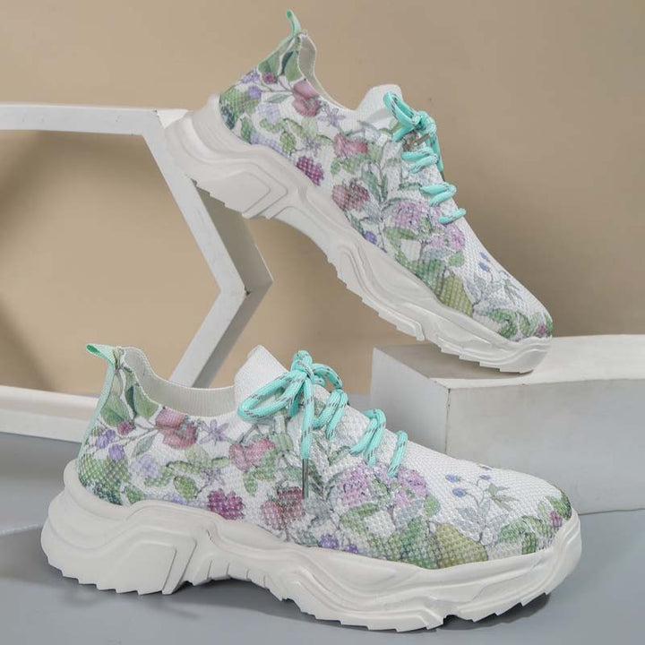 W&W Mode | Lässige Turnschuhe Mit Blumendruck