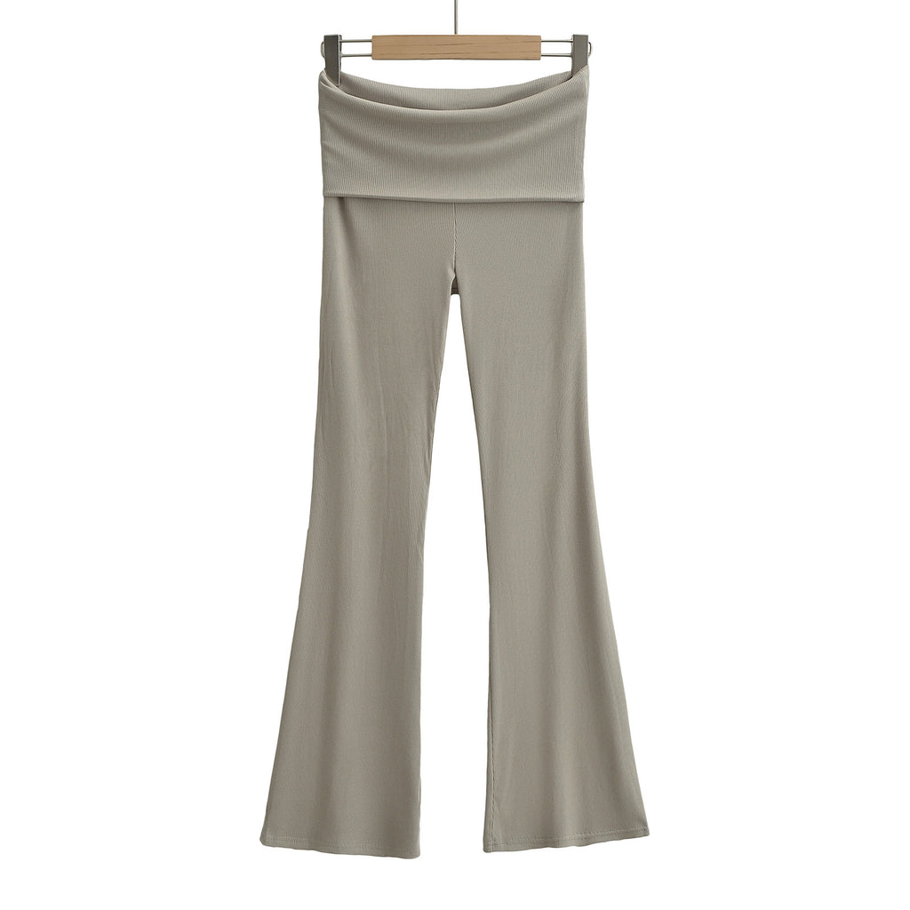 Damen Flared Yoga-Hose mit hohem Bund und elastischem Komfort WW