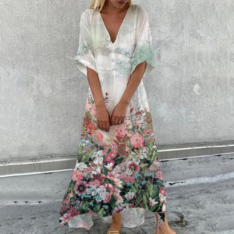 Damen Sommerkleid mit floralem Design WW