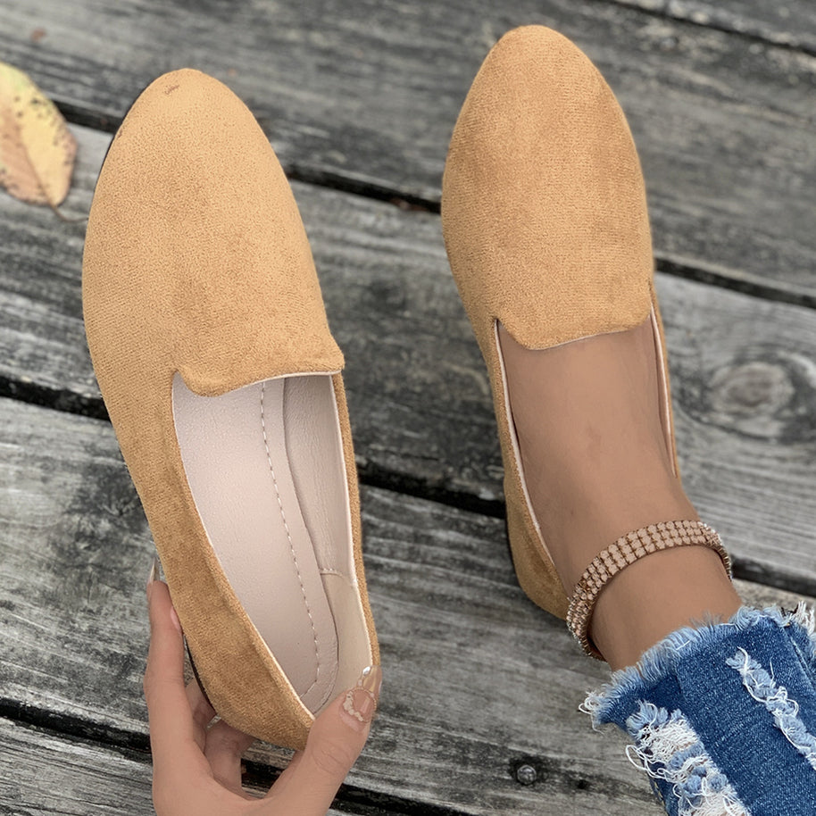 Damen bequeme Slipper im eleganten Design mit weicher Oberflächenstruktur WW