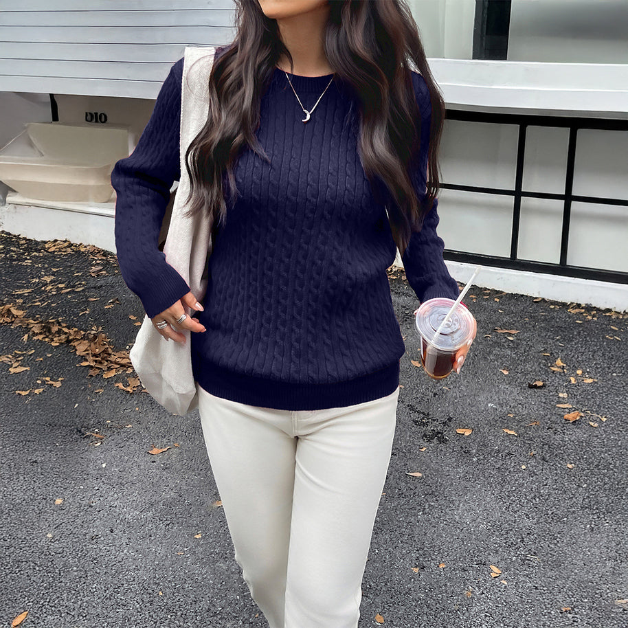 Damen Ausgefallener Strickpullover WW