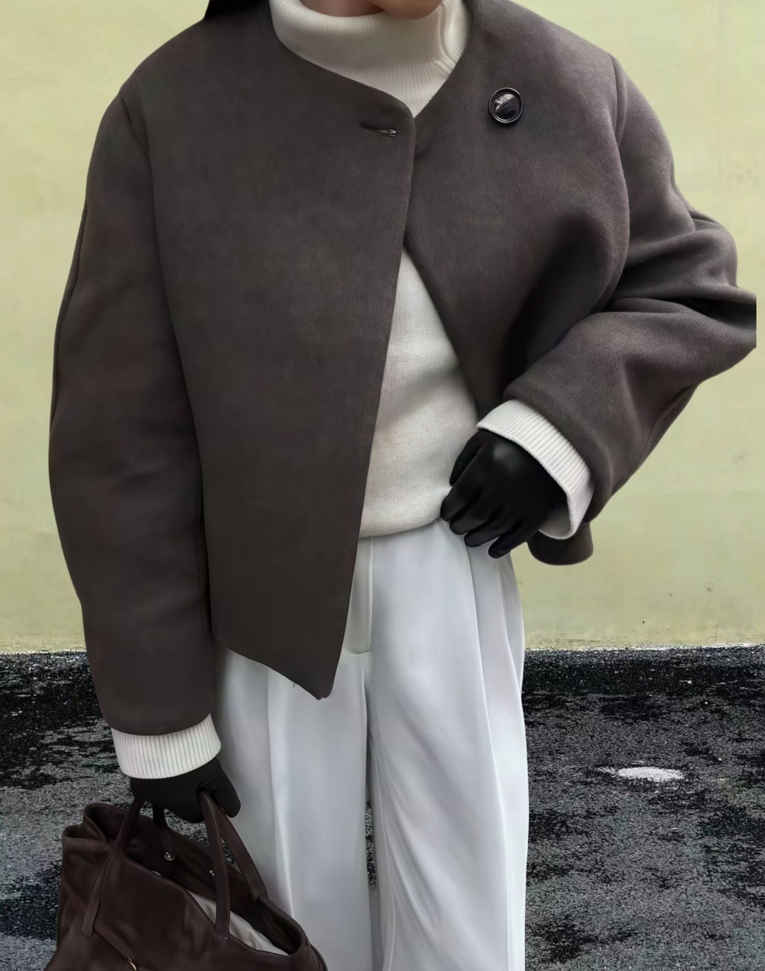 Damen Schulterjacke mit voluminösen Ärmeln und schickem Schnitt WW