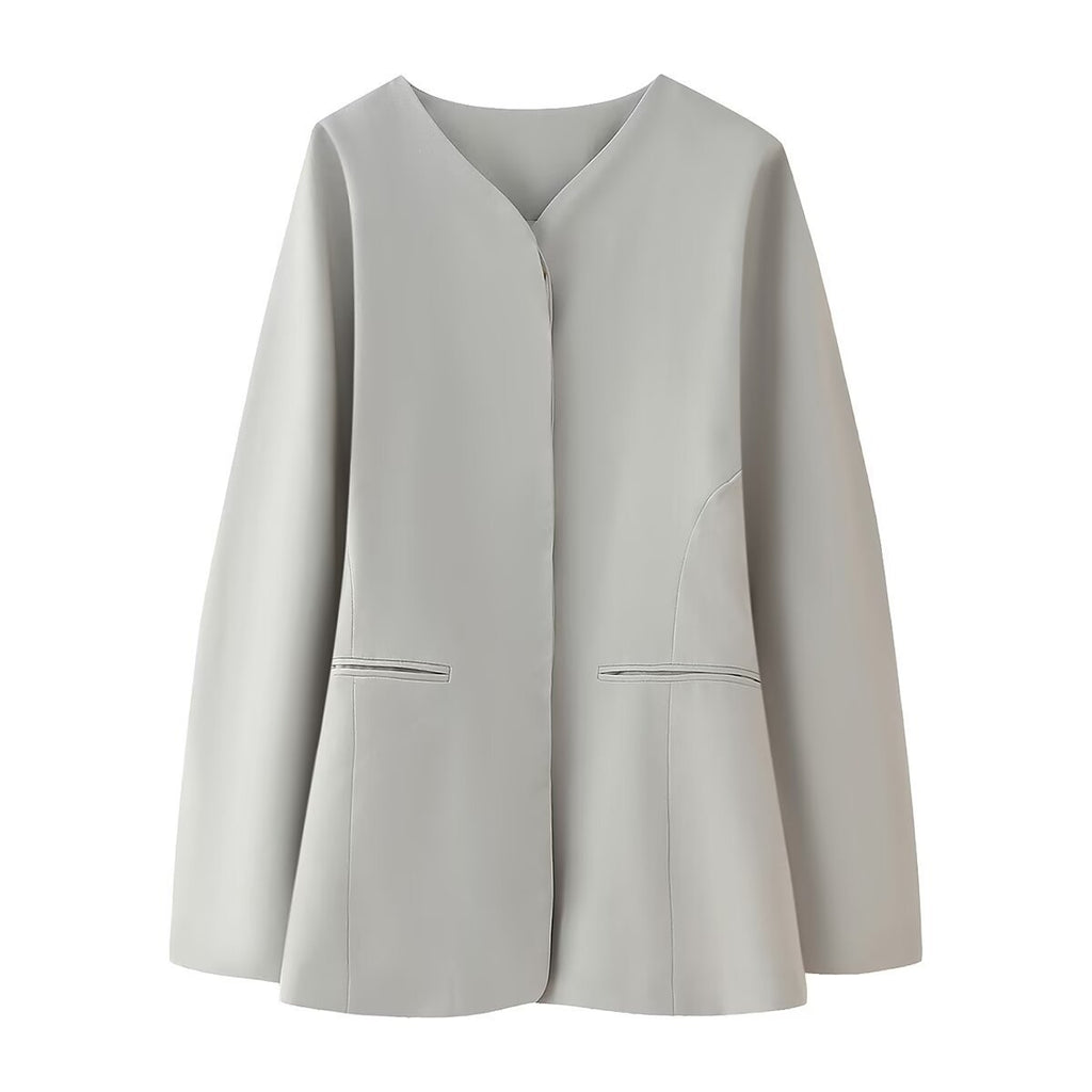 Femme Moderner Asymmetrischer Blazer WW