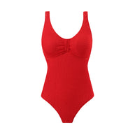 Damen Einteiliger Badeanzug mit strukturiertem Obermaterial und sportlichem Schnitt WW