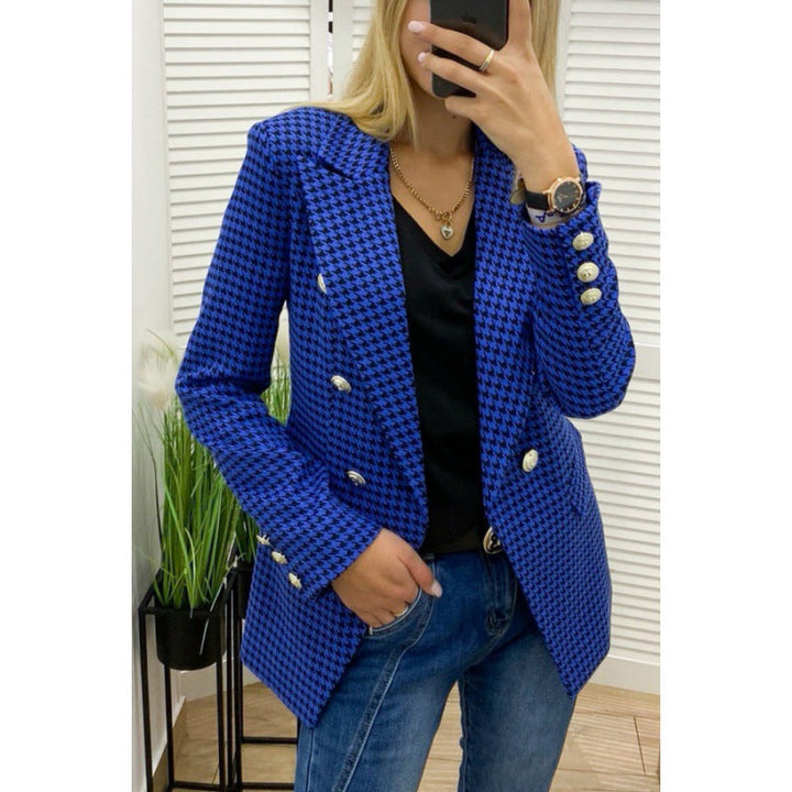 W&W Mode | Rot karierte Jacke für Frauen