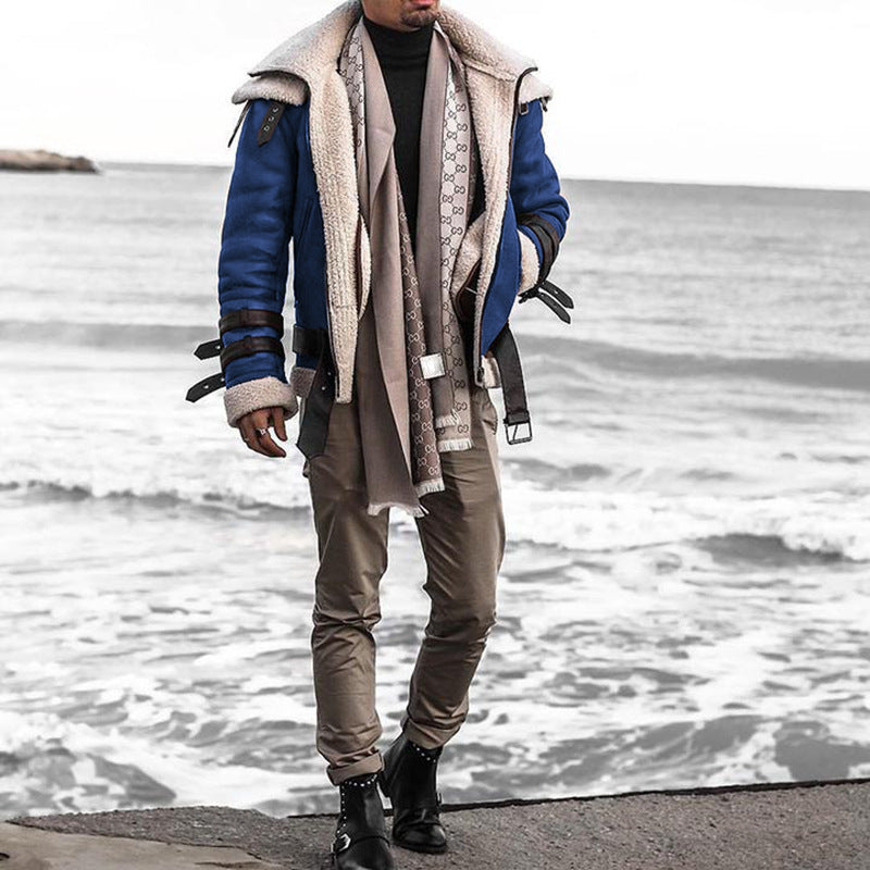 Herren Fliegerjacke mit luxuriösem Kunstfellfutter und modernen Akzenten WW