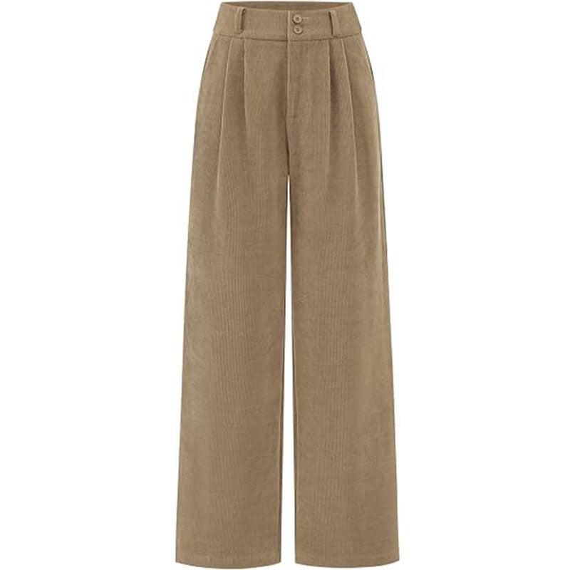 Damen modische plissierte Hose mit weitem Bein WW