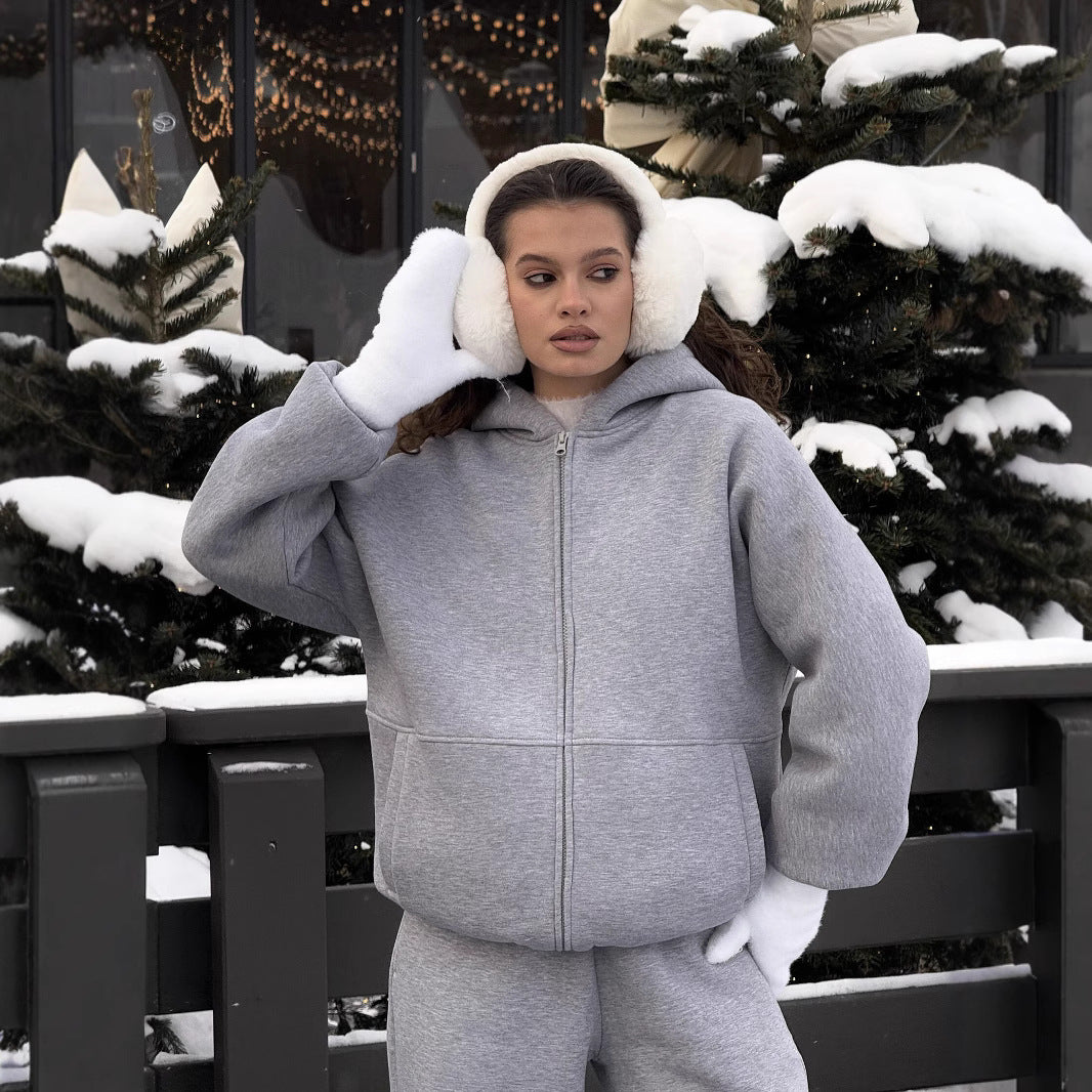 Damen Bequeme und stylische Kapuzenjacke WW