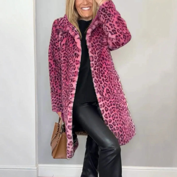 W&W Mode | Leopardenmuster Plüschmantel