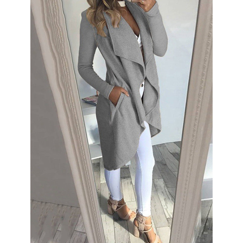 WOLFF | Revers Schlank Lang Trench Coat