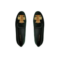 Damen Bestickte Samt Slipper WW