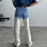 Damen Baggy Jeans im einzigartigen Batikdesign WW