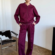 Damen Sportliche Freizeitjacke und weite Hose WW